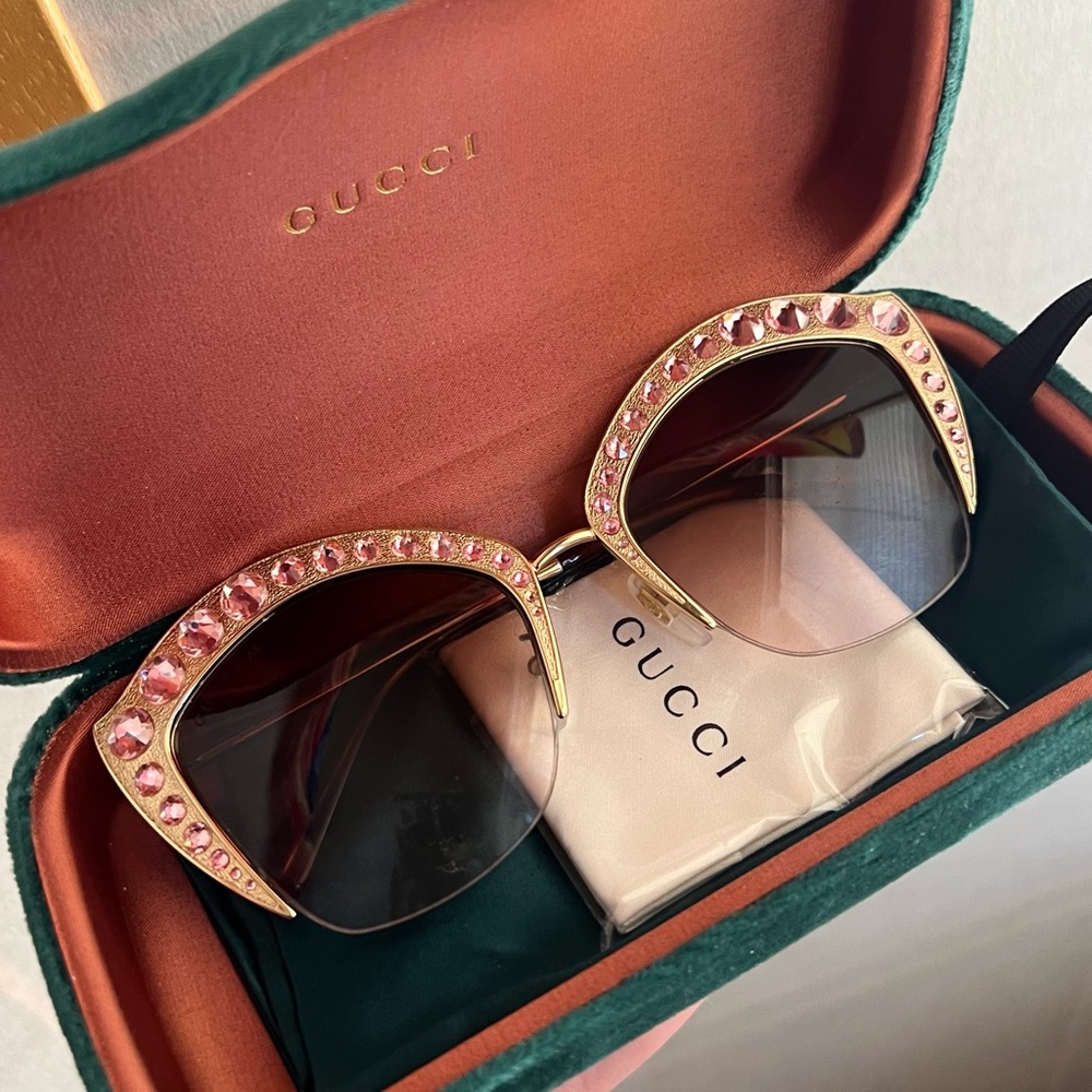 Gucci AR Pink Embellished Sunglasses